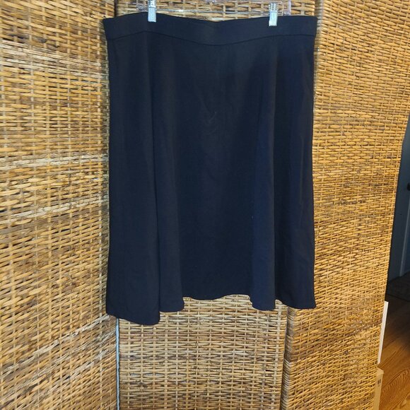 LANE BRYANT Skirt Women's 18/20 Black Flare A-Line Heavyweight Fabric Classic - Picture 1 of 4